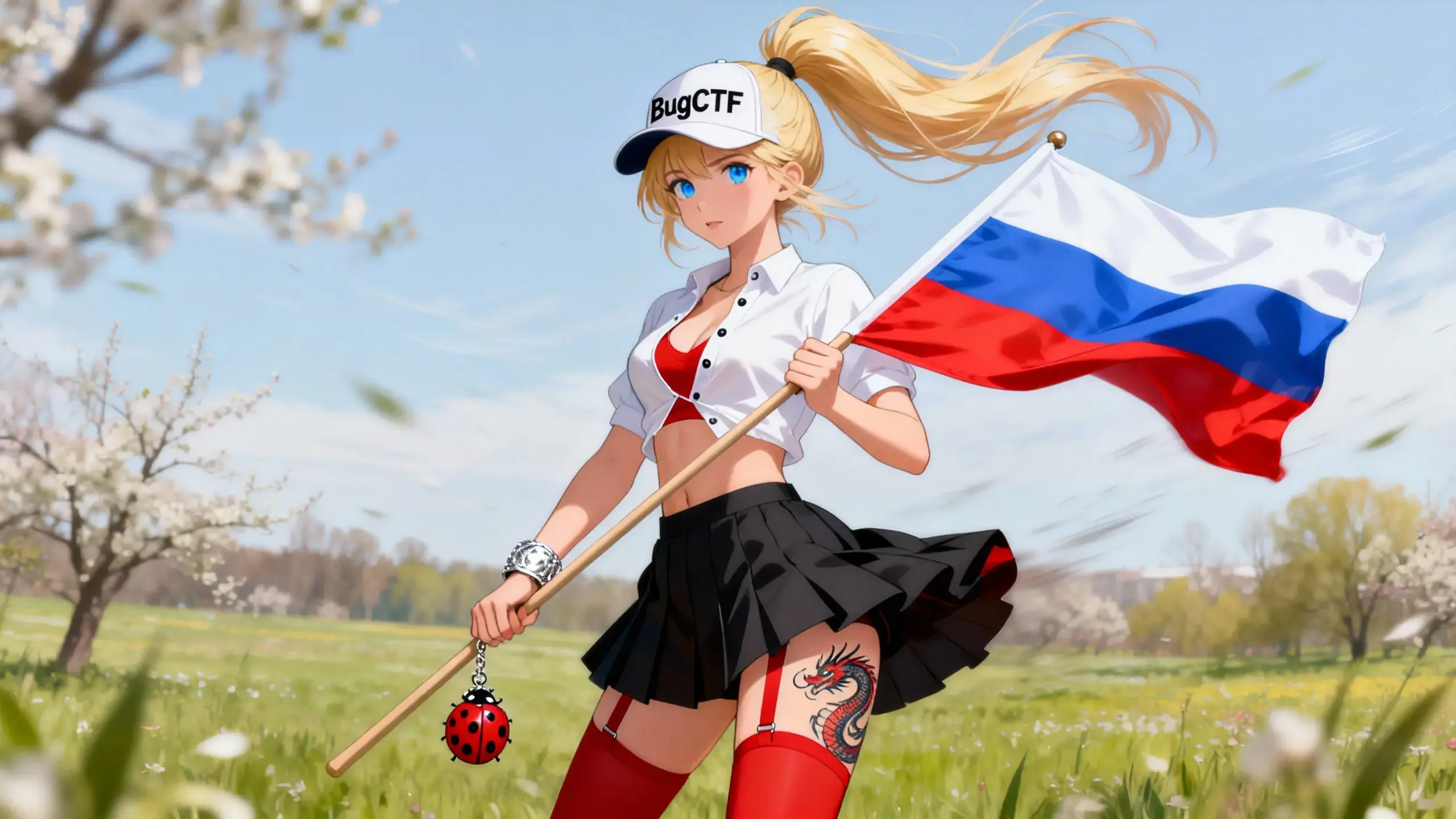 Пикси с флагом