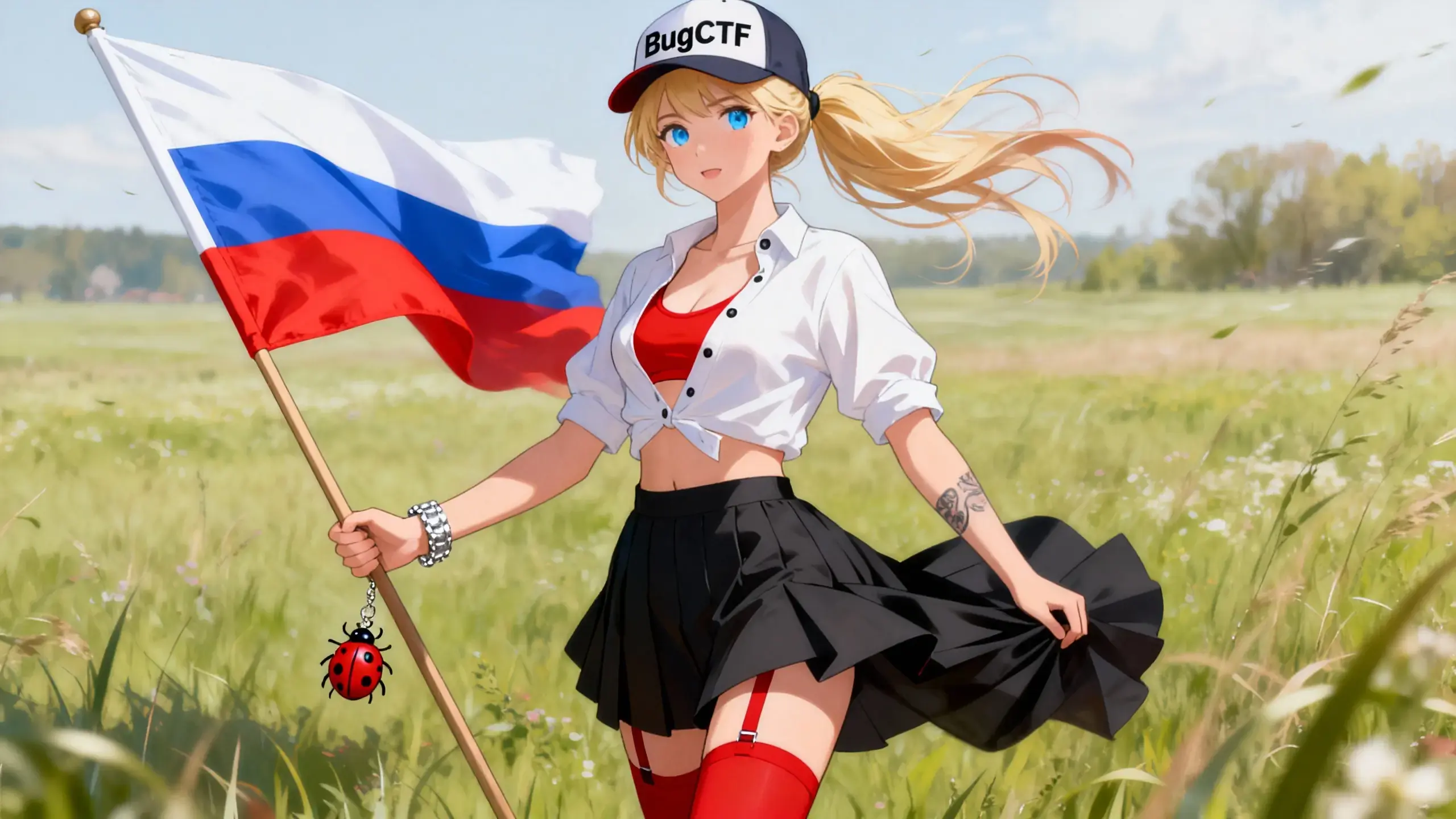 Пикси с флагом