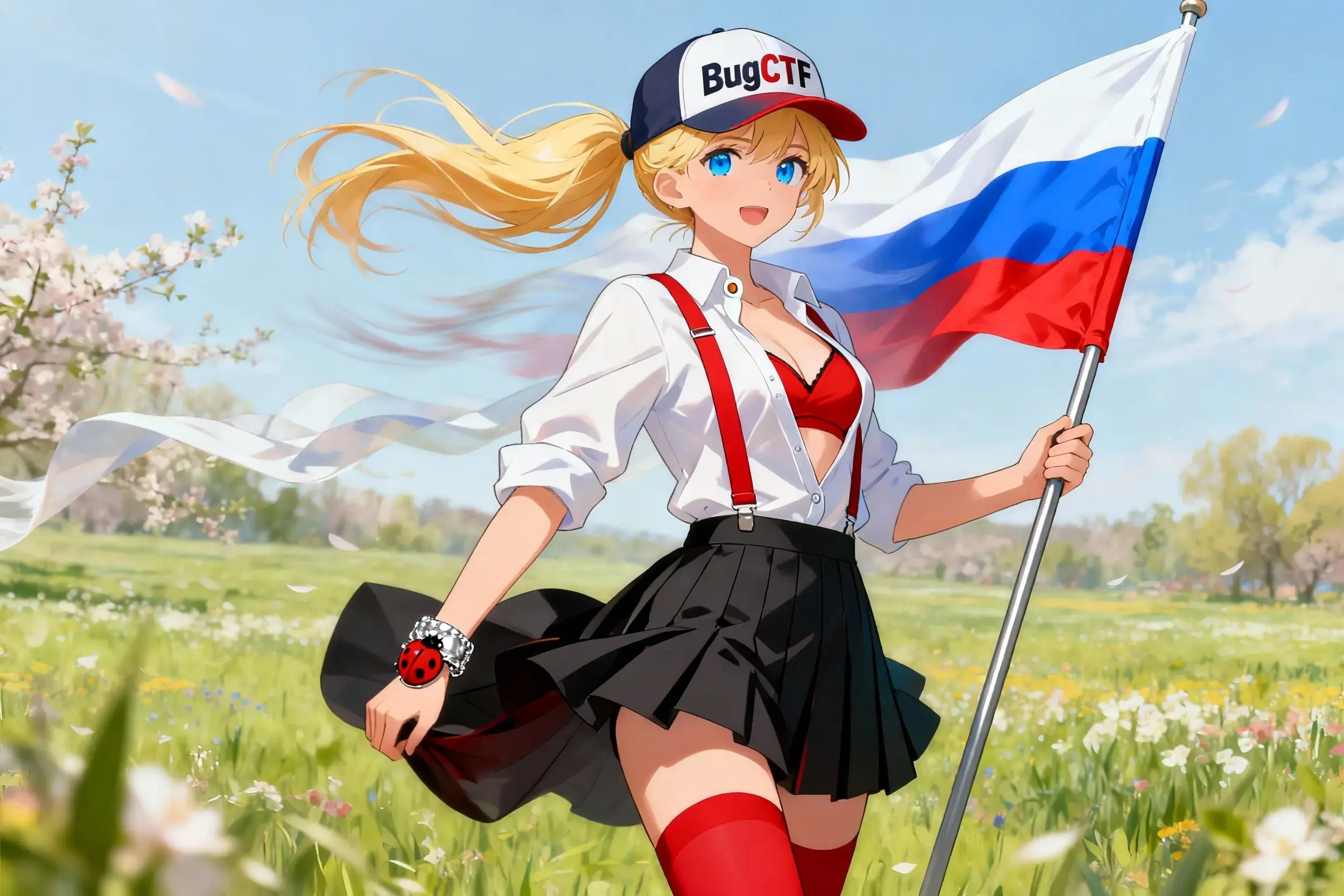 Пикси с флагом