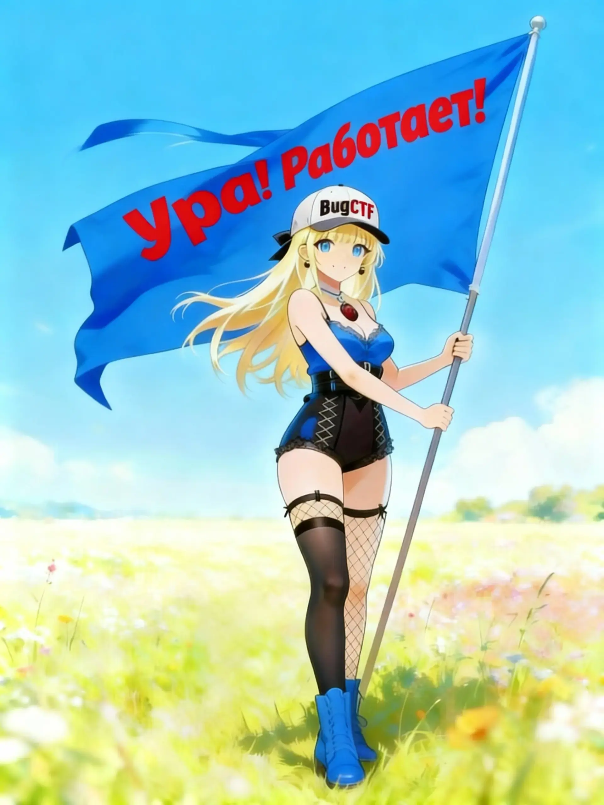 Пикси с флагом