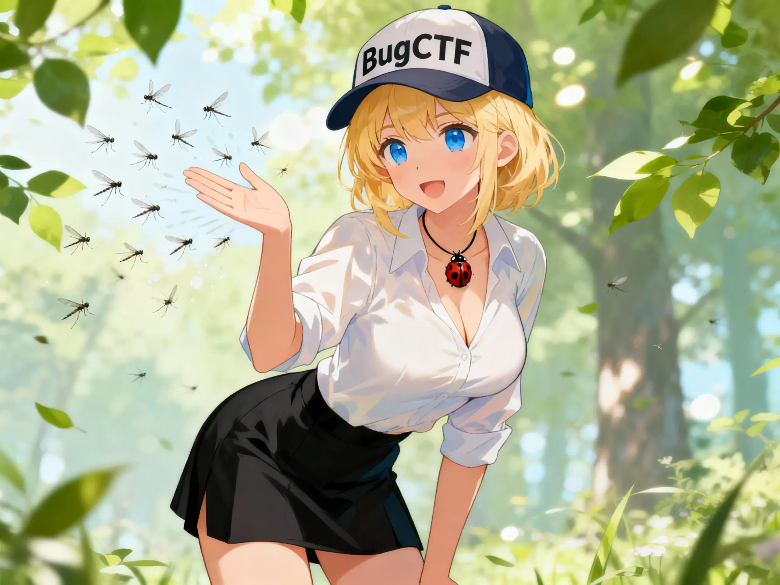 Пикси и комары на природе