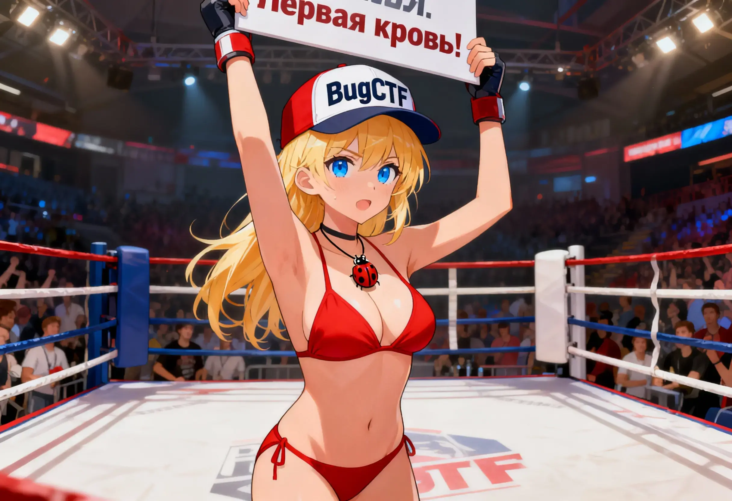 Пикси на ринге Первая кровь в бикини