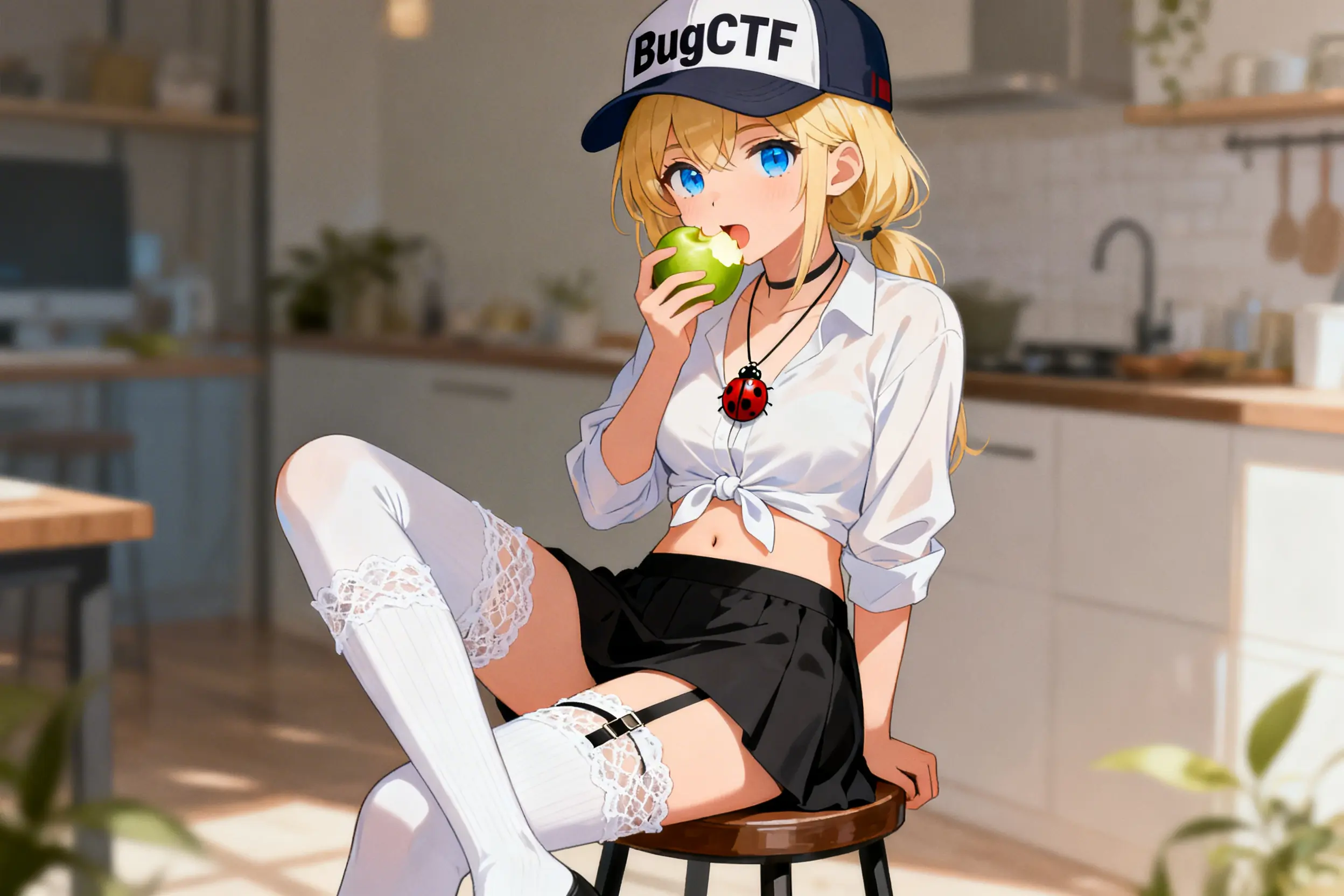 Пикси с яблоком