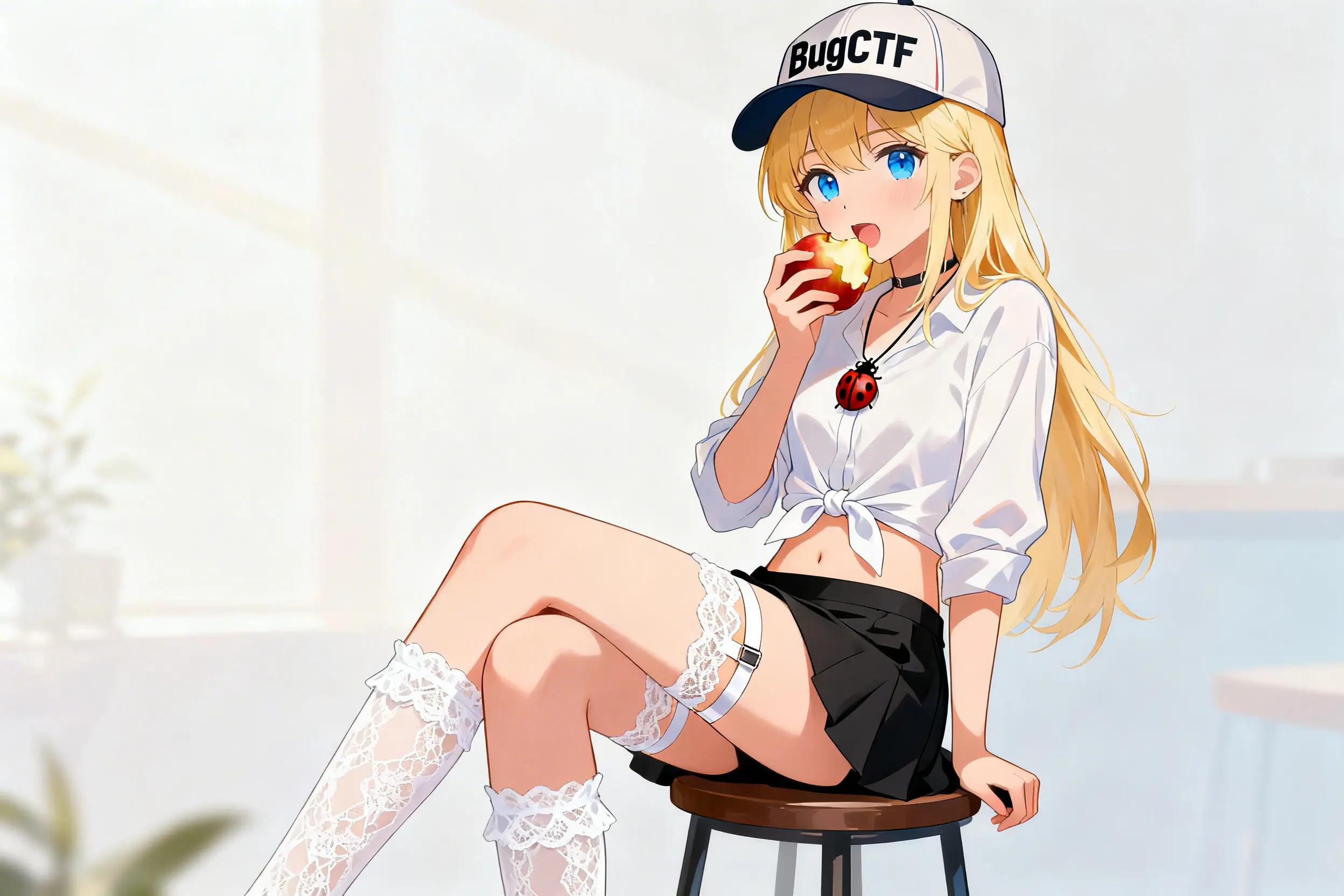 Пикси с яблоком