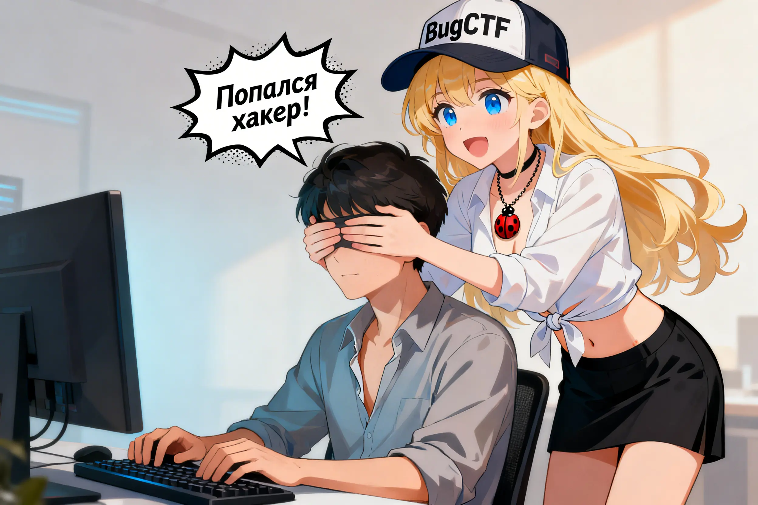 Пикси с попавшимся хакером