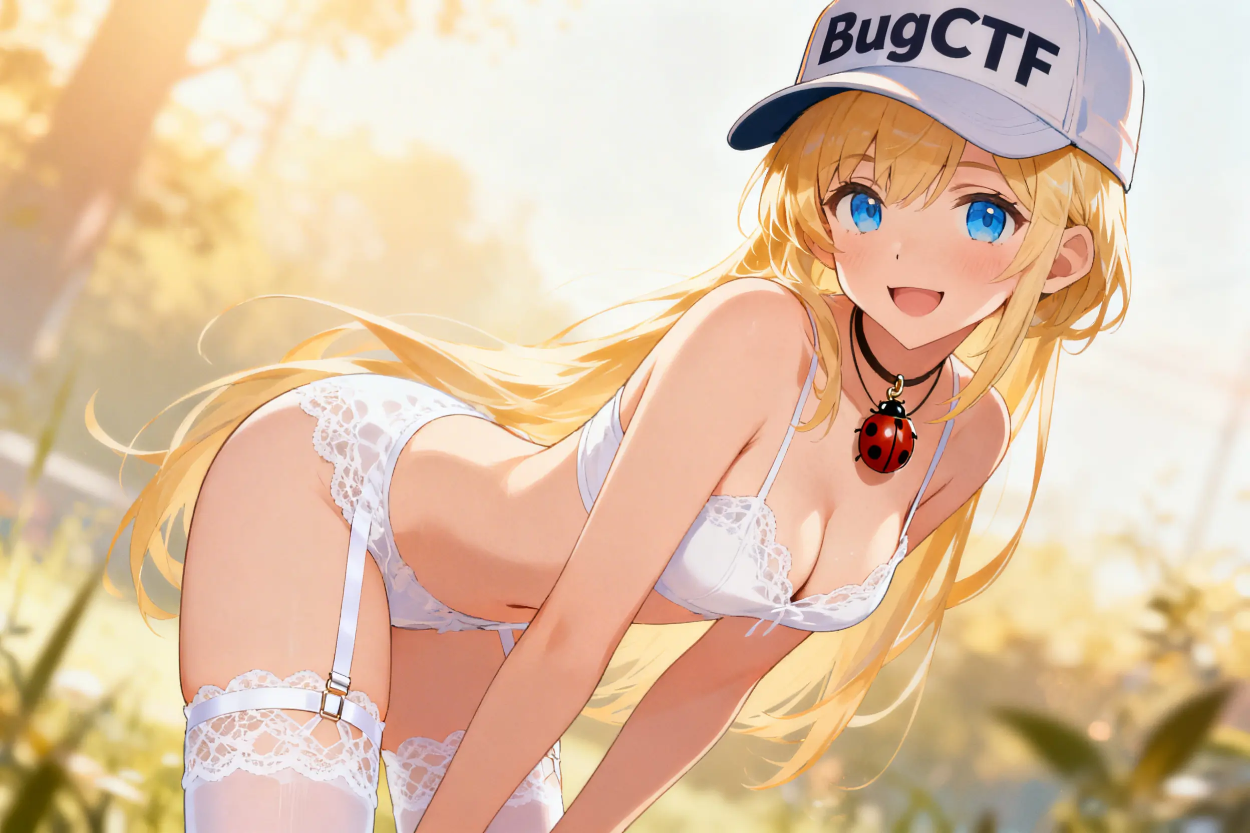 Пикси в белом белье на солнце 18+