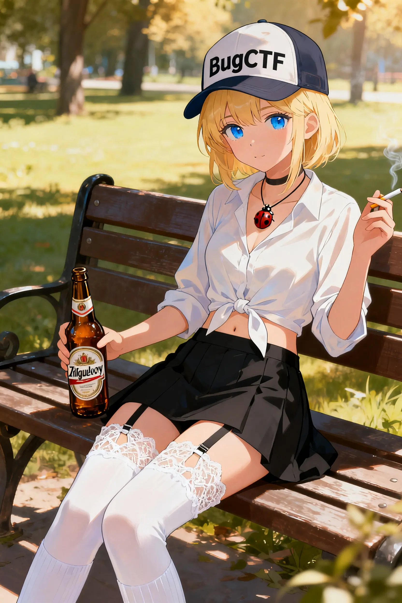 Пикси на лавке