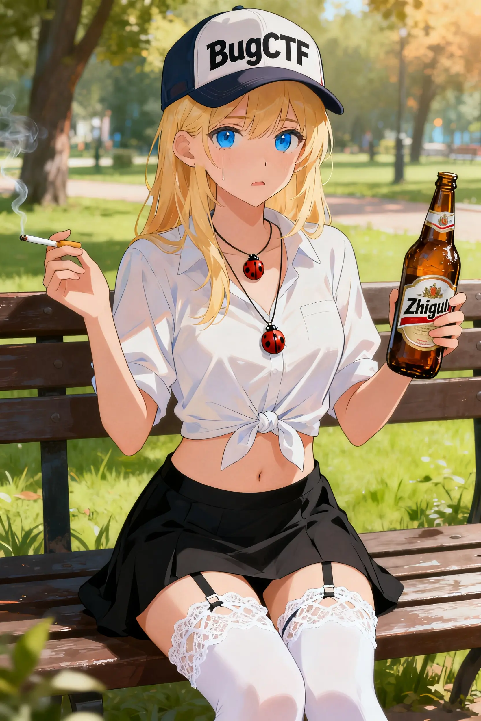 Пикси на лавке